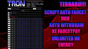 SCRIPT AUTO FAUCET DGB NO ENERGY AUTO WITHDRAW KE FAUCETPAY