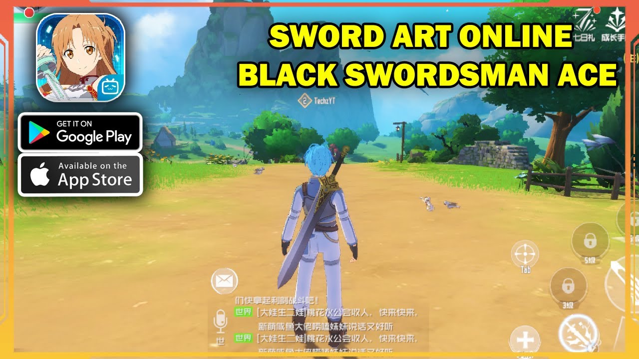 sword art online ios  Update 2022  Sword Art Online Black Swordsman Ace Gameplay (Android, iOS)