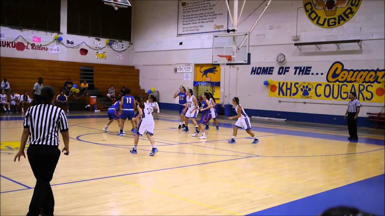 Girls Basketball Kaiser vs Kalaheo 1st Half 11415 YouTube
