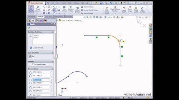 SolidWorks Tutorials - How to create a conic curve
