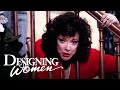 Julia gets her head stuck  designing women