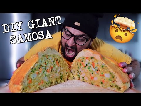 DIY GIANT SAMOSA!! (BIGGEST SAMOSA IN THE WORLD)