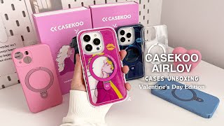 Unboxing CASEKOO AIRLOV Valentine's Day iphone cases 💌👩‍❤️‍👨