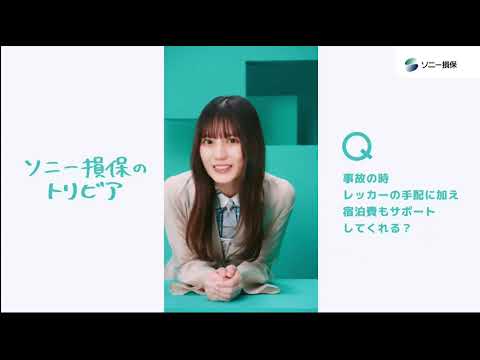 小坂菜緒 上村ひなの ソニー 損保 CM 2