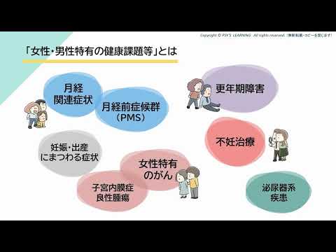 女性・男性特有の健康課題等って何？