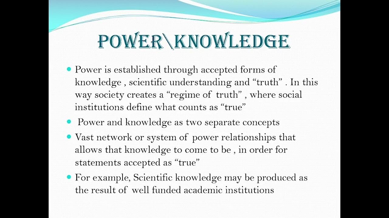 Michel Foucault Power\Knowledge Concept || Governmentality and Biopower