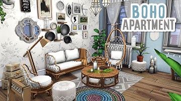Bohemian Apartment 🌿 | The Sims 4 - Speed Build (NO CC)