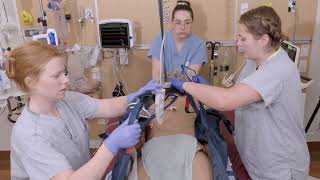 Island Health - Repositioning a Proned Patient Overhead Lift Method OHL