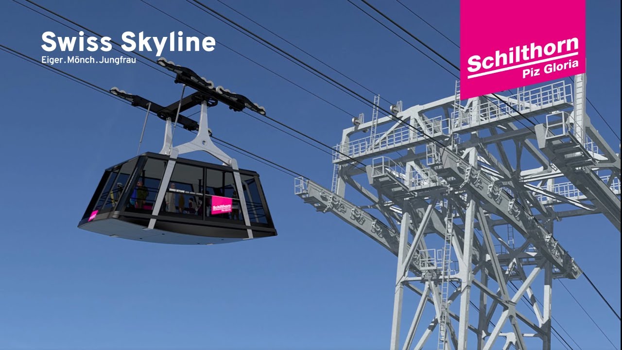 Schilthornbahn 20XX - Animation der ganzen Strecke