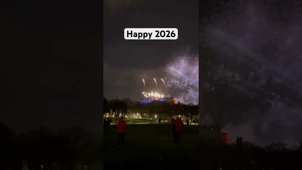 Happy 2026 from Edinburgh#2026 #newyear #shorts#viral #video #uk #europe#travel