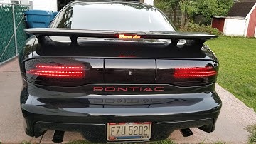 Custom sequential led taillights and LED switchbacks and led conversion on my 95 Trans Am!!