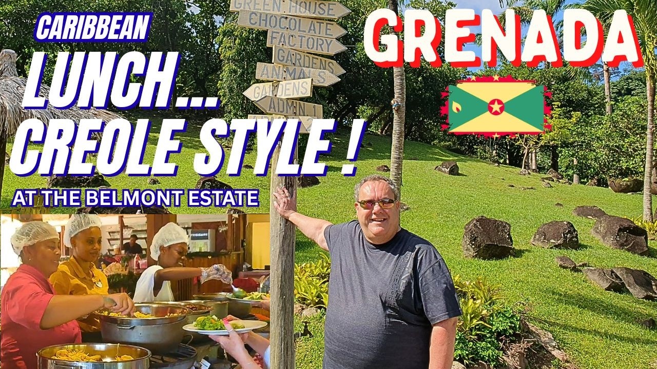 Unforgettable Caribbean Buffet Lunch at Belmont Estate  Grenada Island Adventure!