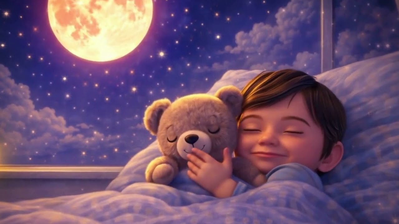 Moonlight Teddy Dreams | Gentle Bedtime Lullaby for Toddlers 🌙