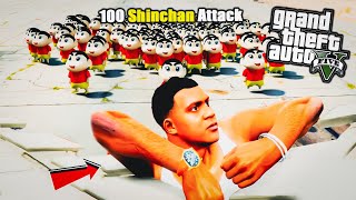 GTA 5: 100 Shinchan Following Me