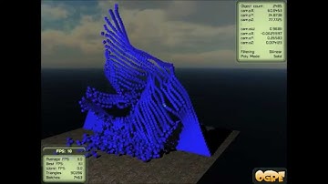 OrionX3D, Ogre3D 2.1b, Newton Dynamics 3.14b Stack box Demo 2015