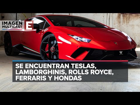Impresionante colección de autos de lujo de García Luna