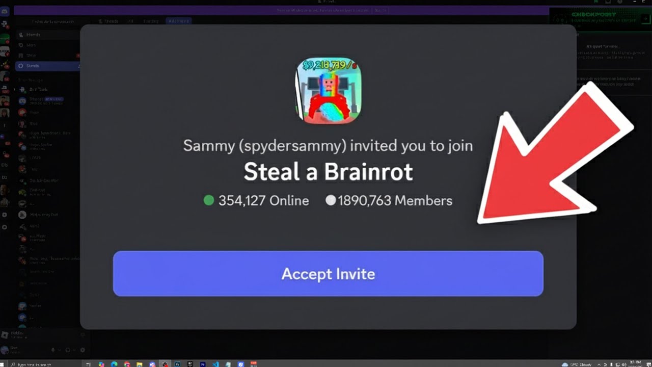 How To Join Steal A Brainrot Discord Server Roblox 2026 YouTube 