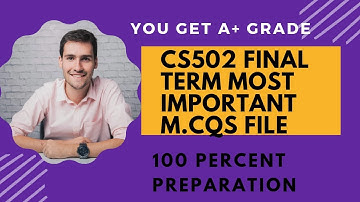 cs502 finalterm m.cqs file||cs502 finalterm objective file||Fundamentals Of Algorithms|@vustudy4121