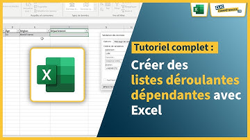 Cours Excel - Créer des listes déroulantes dépendantes (listes en cascade)