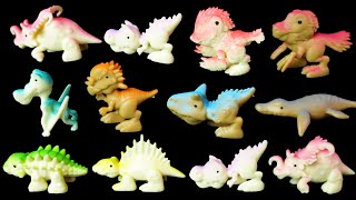12 DINOSAUR TINY TOYS: ALBERTOSAURUS, PACHYCEPHALOSAURUS, DIMETRODON | ASMR | DINO KING 220831