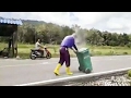 Funny crazy trash dove from thailand  incredible