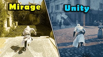 AC Mirage vs AC Unity Side by Side Comparison