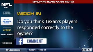 Houston Texans Players Protest In Response To Owner's Comments - Video and Analysis