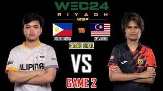 Philippines Vs Malaysia - Game 2 Grand Final - Iesf Wec24 Mlbb Phi Vs Mas [Bm]