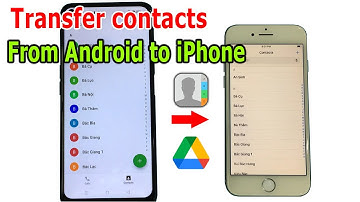 How to transfer contacts from Android to iPhone with Google Drive