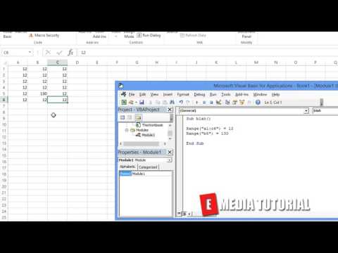 Microsoft Excel Visual Basic for Aplications  VBA  Tutorial 03   Adding a Secondary Command       ✓