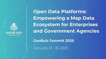 Empowering a Map Data Ecosystem for Enterprises and Government Agencies | Overture Maps Foundation