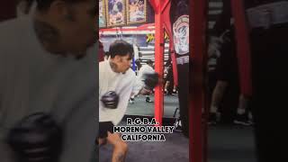 Back in So Cal at the RGBA gym getting ready for his next fight Bam Rodriguez SuperFly Unified 👑