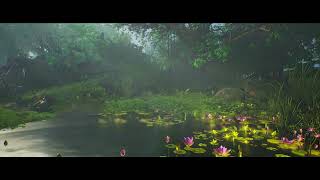 Stylized Forest Pond Environment