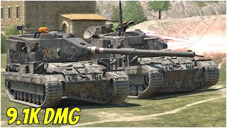 FV215b 183 - 9100 DMG 4 KILLS ● WoT Blitz