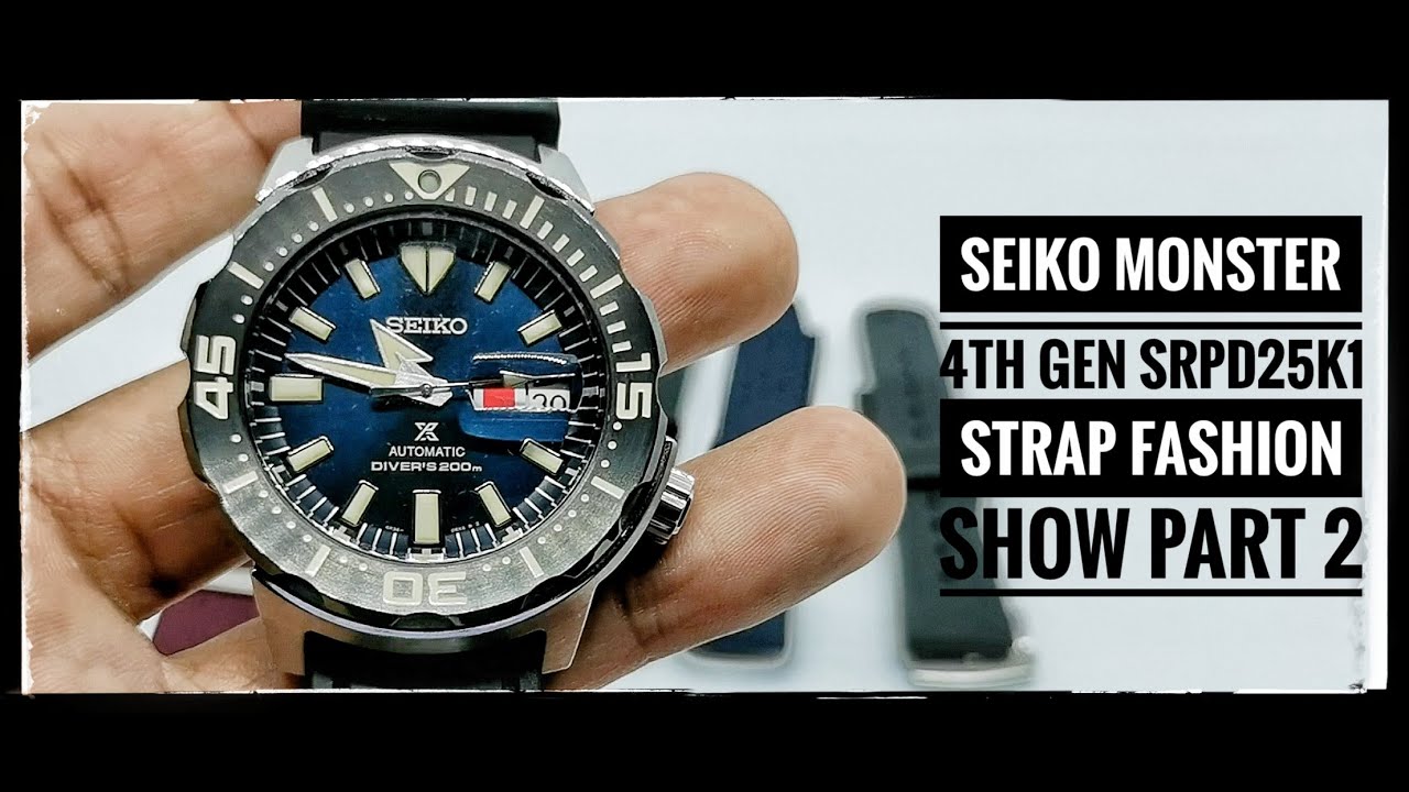 5 Best Straps for the Seiko Monster 4th Gen SRPD25K1: Part 2 - YouTube