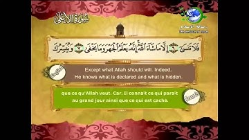 سورة الاعلى بصوت فضيلة الشيخ سعد الغامدي