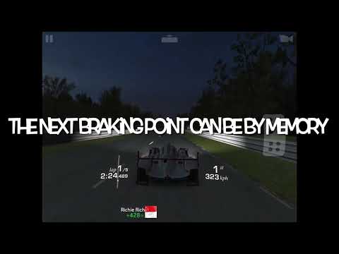 Porsche 919 Hybrid 2014 Le Mans race and time trial with braking points