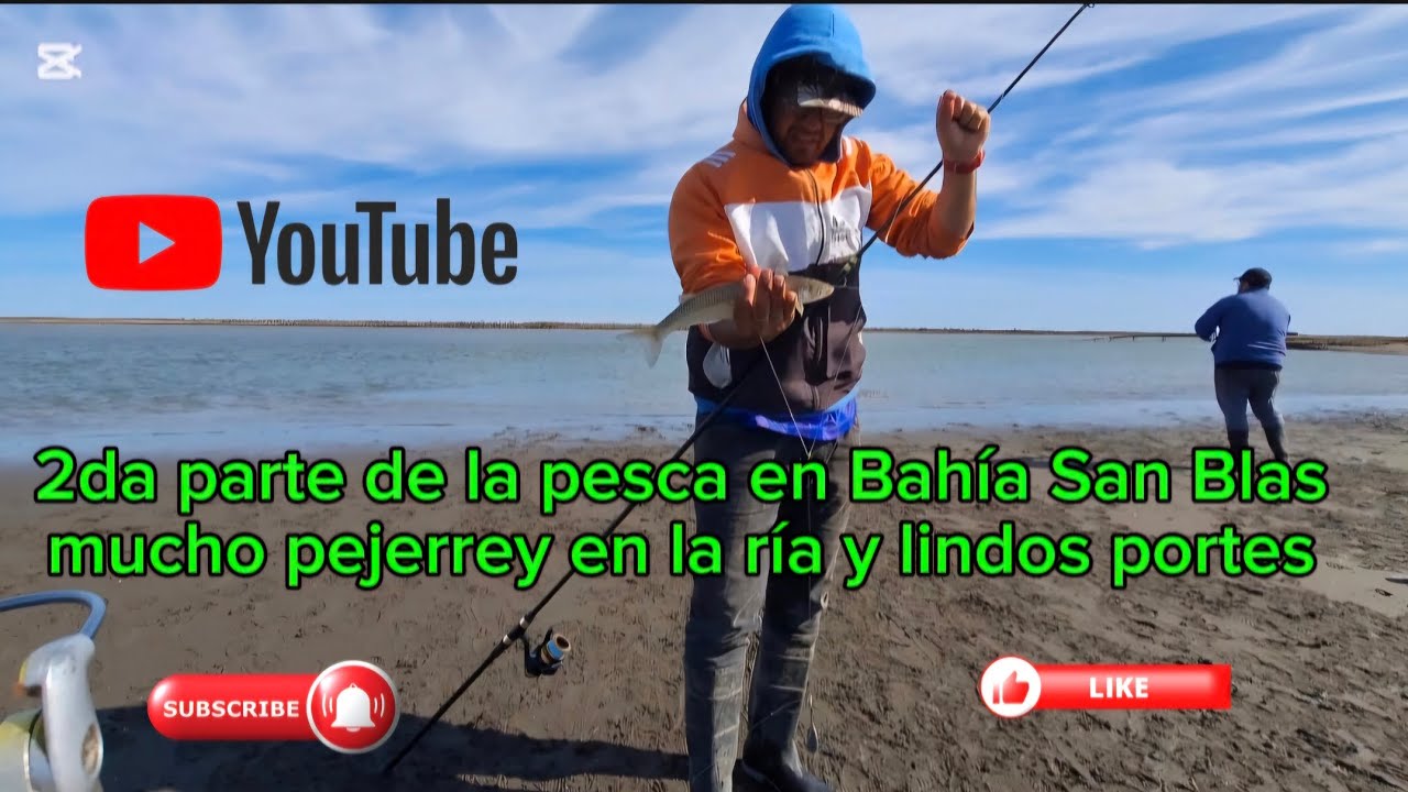 Pescadores/as a aca les traigo la 2da parte de la pesca que se realizó en la ría de bahía San Blas