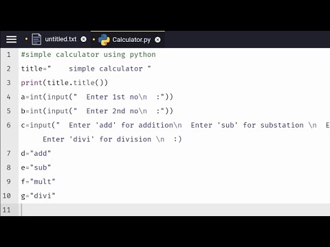 CODEIPAK simple calculator using python.... - YouTube