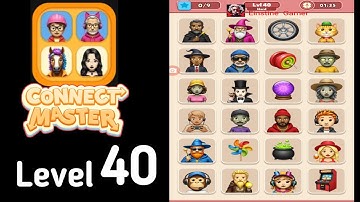Connect Master Match Puzzle level 40 hard Guide Walkthrough Solution