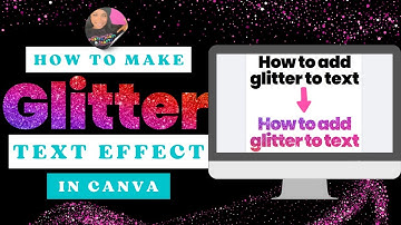 Add Glitter Text in Canva in SECONDS! Easy Tutorial