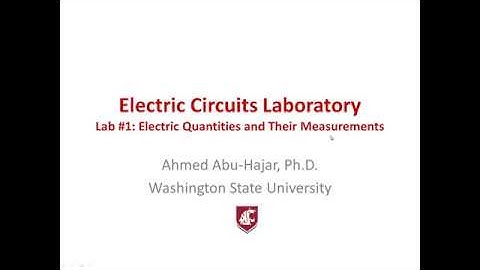 Basic Electric Quantities and Their Measurements