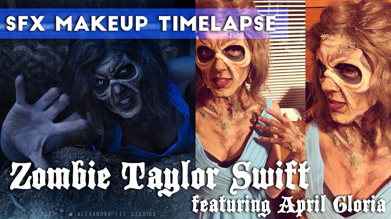 Zombie Taylor Swift SFX makeup featuring April Gloria | Time-lapse