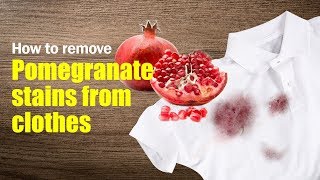 In this video you will see how to remove pomegranate stains from
clothes without using any chemicals or detergent. process of removing
stain...