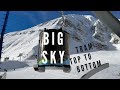 Big sky montana l lone peak tram l top to bottom snowboarding