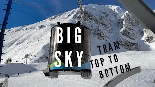 Big Sky Montana l Lone Peak Tram l Top to Bottom Snowboarding