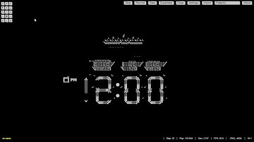 digital clock in conways game of life