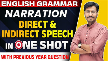 Narration in English Grammar | Direct and Indirect Class 11/12 Board Exam 2023-24
