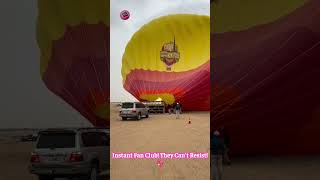 Sky High THRILL: Hot Air Balloon Ride Is PURE ADRENALINE & Views! 🎈☁️🤯 #HotAirBalloon #MindBlown