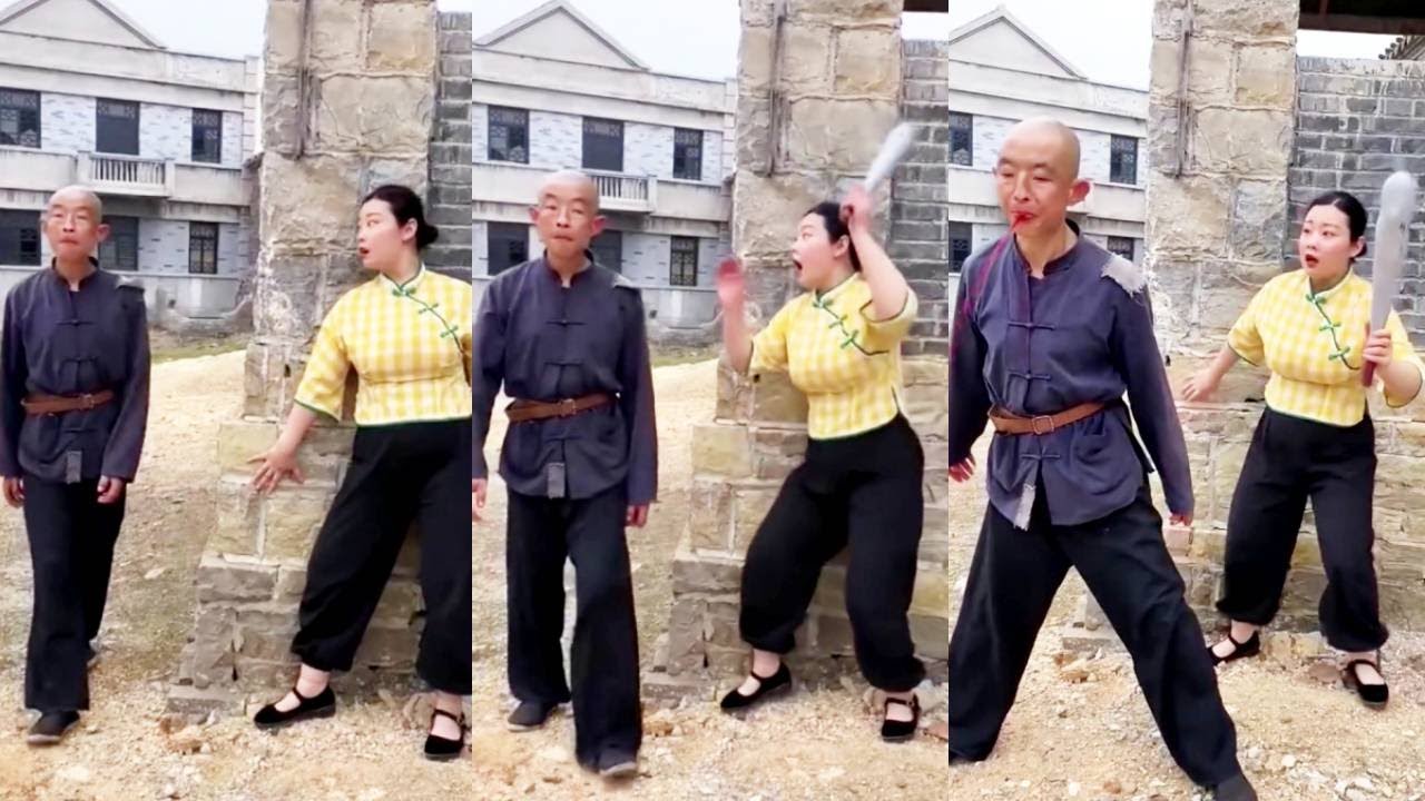 搞笑中国电影幕后花絮｜偷袭！｜Funny Clip behind the scenes Chinese movie |Laugh Story|搞笑故事|Behind the Scenes|拍戏现场故事